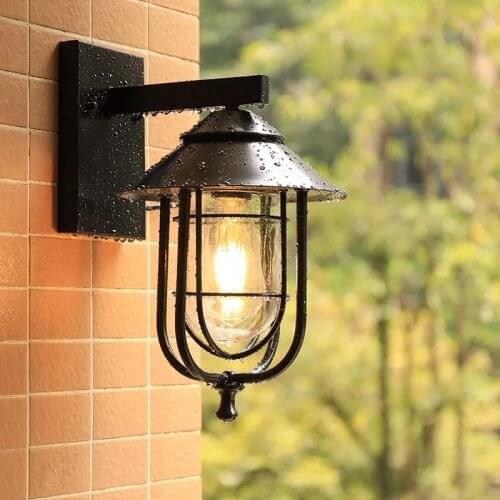 HAWBOIRRY LED European retro industrial creative personality outdoor cafe door light aisle corridor bar decorative wall lamp