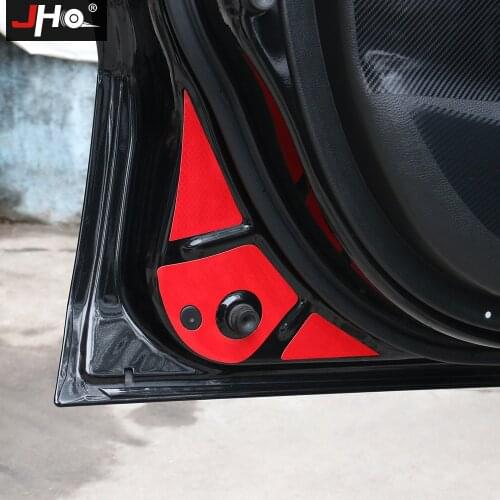 JHO Red Car Door Open Warning Reflective Sticker For Jeep Grand Cherokee 2011-2020 2019 2018 2017 2016 2015 2014 Accessories