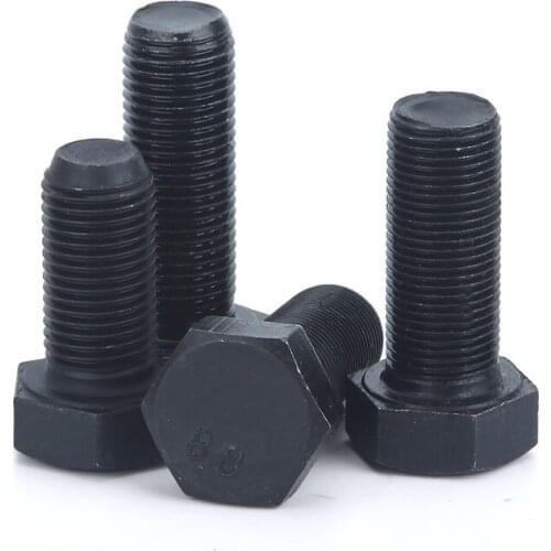 M8 M10 DIN933 Fine Thread Hex Screws Grade 8.8 High Strength Fine Teeth External Hexagon Screw Bolts