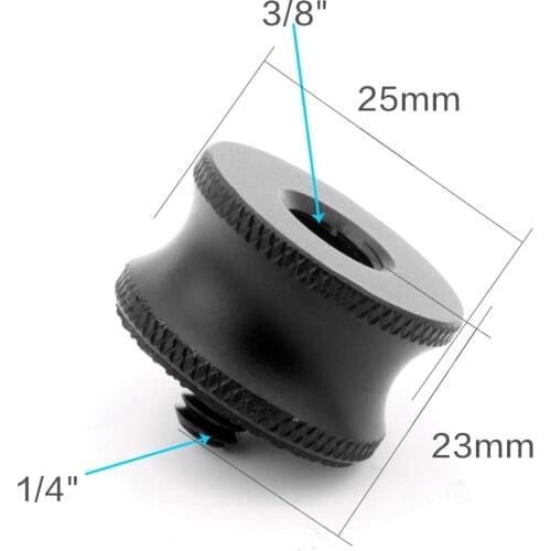 Mini 3/8 Female to 1/4 Male Adapter Screw Camera Tripod Ball Head Flash Light Monopod Mount Photography System Studio Accessory