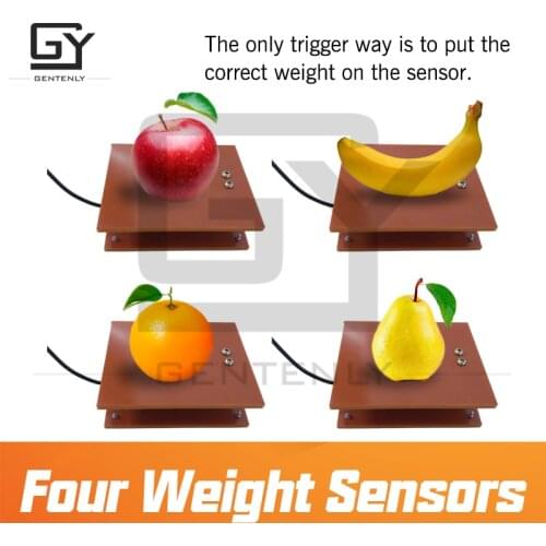 Multi point weight sensor escape room game prop place correct weight on the matched sensor to unlock with door opening sound