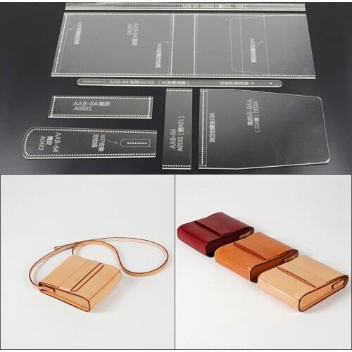 Handmamde Shoulder Bags Acrylic Template Leather Pattern DIY Hobby Leathercraft Sewing Pattern Stencils