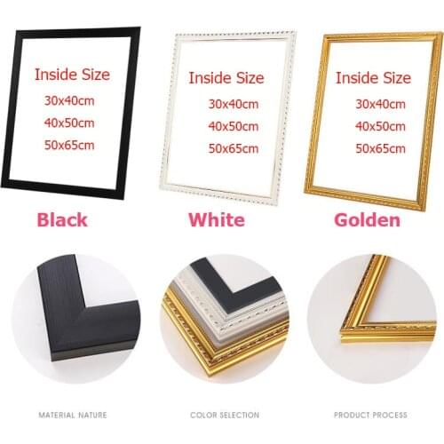 Outter frame for diy canvas oil painting by numbers wood frame wall Diamond painting embroidery picture frame Photo frame