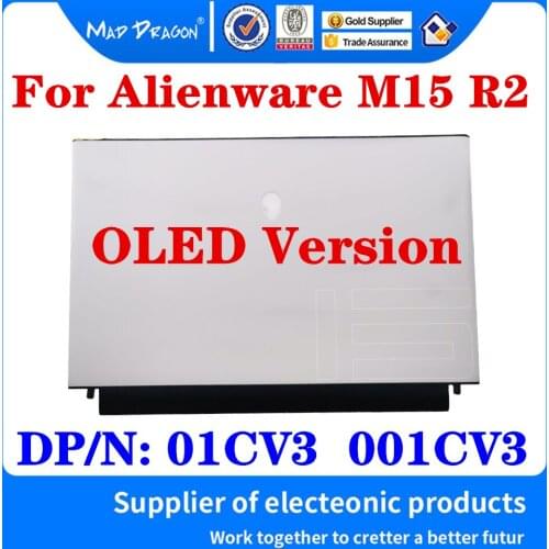 New Original Laptop LCD Top Cover LCD Back Cover For Dell Alienware M15 R2 White OLED Version A Shell DP/N: 01CV3 001CV3