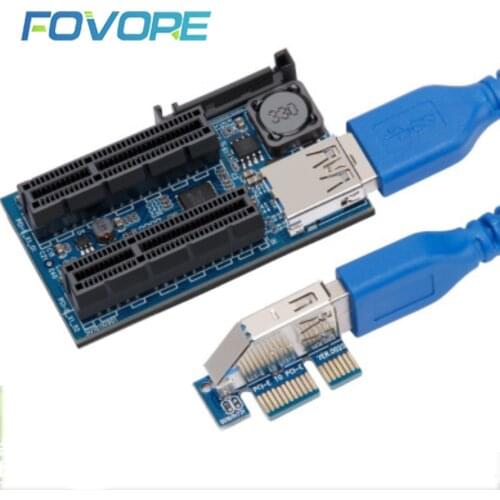 NEW Add On Card PCI Express USB 3.0 Adapter Raiser PC Components Extender PCIE Riser PCI-E Card Riser PCI E Riser for Video Card
