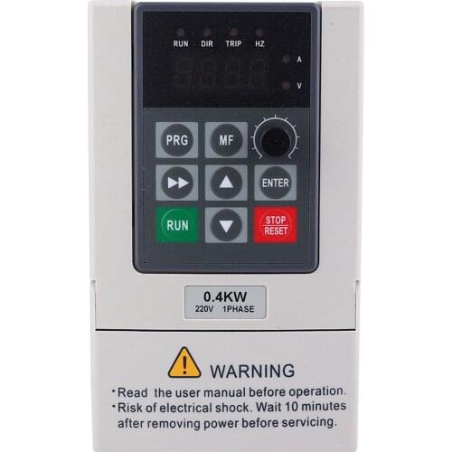 0.4KW Single Phase to 3 Phase 220V Variable Frequency Drive Motor Converter Inverter Single Phase Inverter