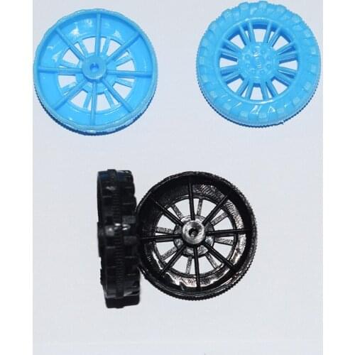 10/100pcs 2x26mm rc car plastic Wheel tamiya/toy car wheel Toy Accessories Technology Model Parts/robot/baby toys 262AH