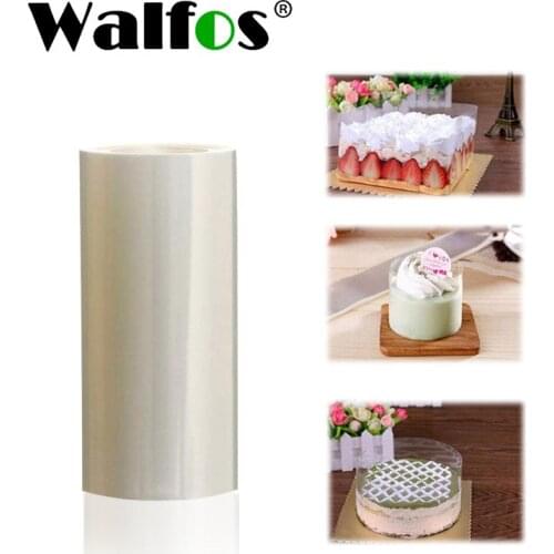 WALFOS 10m Long Transparent Clear PET Plastic Fine Cake Edge Wrapping Cake Tools Baking Cake For DIY Home & Kitchen Accessories