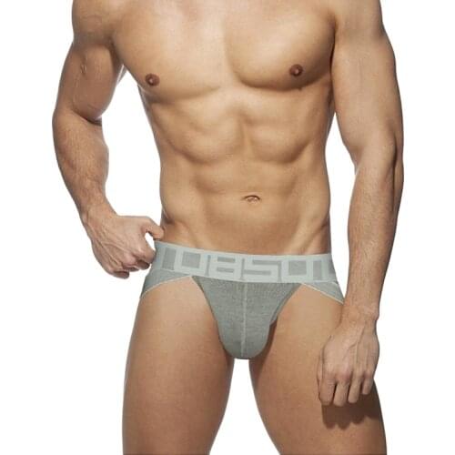 Mens Sexy Jockstrap Gay Underwear Men Thong Bikini Male Low Wasit Cotton Mens Thongs Comfort Slip Lingerie Dropship BS3127