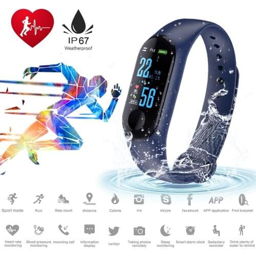 Smart Bracelet Fitness Tracker Step Counter Heart Blood Information Reminder Waterproof Sports Wristband For Android IOS