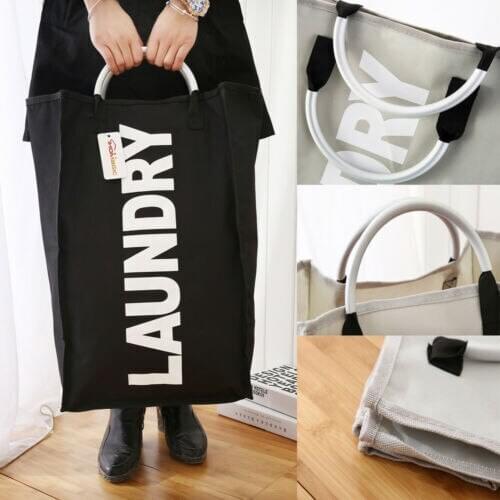 Stylish Hot Sale Simple Large Collapsible Oxford Washing Clothes Laundry Basket Hamper Storage Bag Hot