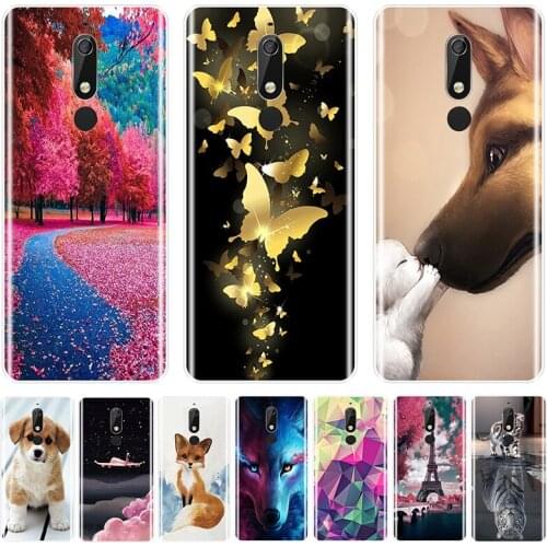 TPU Phone Case For Nokia 2.1 3.1 5.1 6.1 7.1 Lovely animals Soft Silicone Back Cover For Nokia 2.1 3.1 5.1 6.1 7.1 Plus