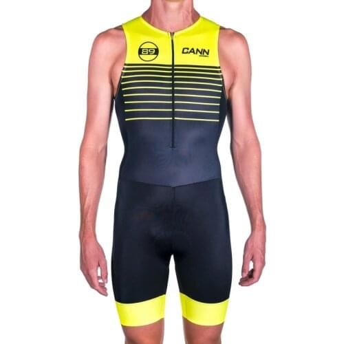 Cannibal Mens cycling skinsuit bicycle jumpsuit triathlon clothing bike Small shoulder straps summer sleeveless tights ciclismo