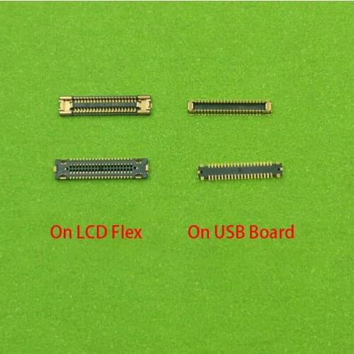 2pcs LCD Display FPC On Board For Samsung Galaxy A40 A405 DS FN A905 F A90 A9080 5G A908 N A908B Screen Flex Connector 78 40 Pin