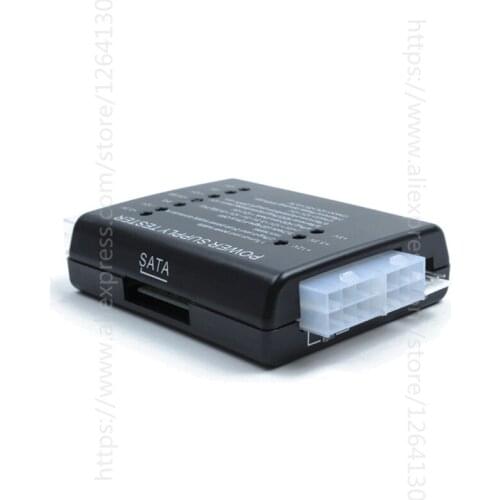 20/24 Pin PSU ATX SATA HDD Power Supply Tester Checker Meter LED Diagnostic Tool Testing PC Computer 12V 5V 3.3V