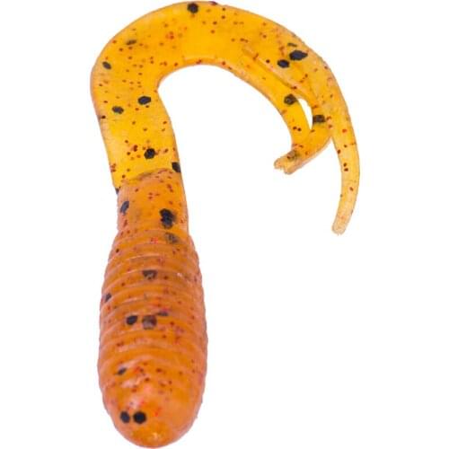 20pcs 50mm 2'' Grub Bait, Fishing Soft Baits Soft bait Lures, freshwater fishing lures