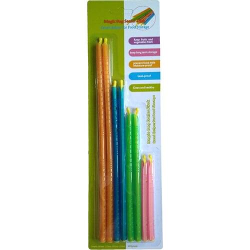 30 packs Magic Bag Sealer Stick Refrigeration Tools And Equipment Food Bag Sealing Clip Fresh Lock Stick Gift Packing