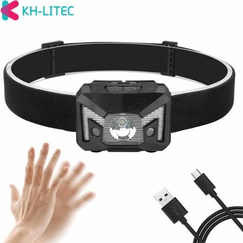 5 Modes XPE LED Headlight USB Charging Waterproof HeadLamp Telescopic Zoom Fishing Led Camping Headlights Built-in Battery