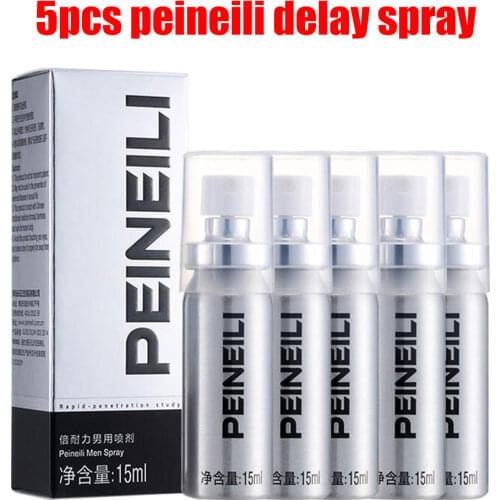 5PCS Peineili Sex Delay Spray Men Male External Use Anti Premature Ejaculation Prolong 60 Minutes Sex Penis Enlargement Cream