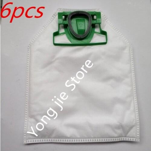 6pcs Vacuum Cleaner Dust Bag Non-woven Bag for vorwerk VK200 FP200