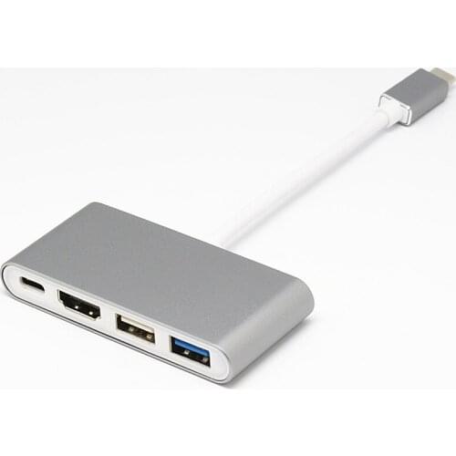 Type C Male to HDMI USB PD Charging HUB USB C Laptop Docking Stations Adapter