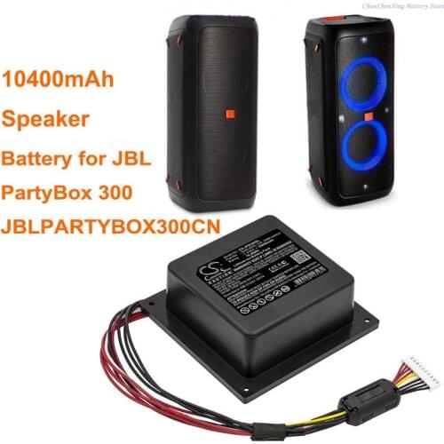 Cameron Sino 10400mAh Battery 2INR19/66/4,SUN-INTE-125 for JBL JBLPARTYBOX300CN,PartyBox 300