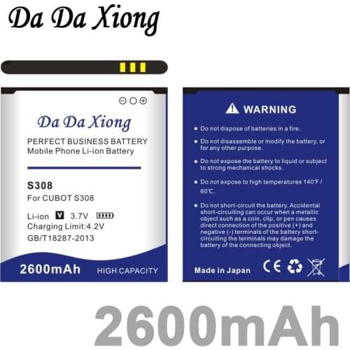 Da Da Xiong 2600mAh CUBOT S308 Battery for CUBOT S308 phone battery