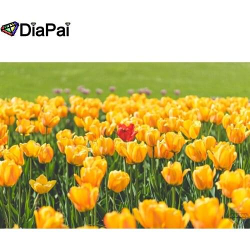 DIAPAI 5D Diamond Painting Full Square/Round "Flower landscape" Picture Of Rhinestone DIY Diamond Embroidery Home Decor A26351