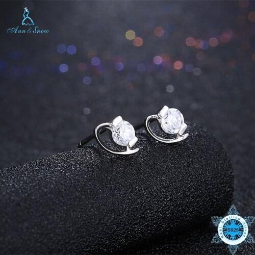Ann&Snow New Presents 925 Sterling Silver Sparkling Cubic Zirconia Stone Fashion Jewelry Special Store