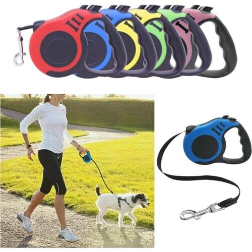 3M/5M Retractable Dog Leash Automatic Flexible Dog Leash Dogs Cat Traction Rope Leashes For Small Medium Dogs Pet Products