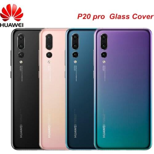 Original Huawei P20 Pro Glass Housing Cover Replacement Back Rear Door Battery Case P20 pro Housing Cover With Adhesive Sticker