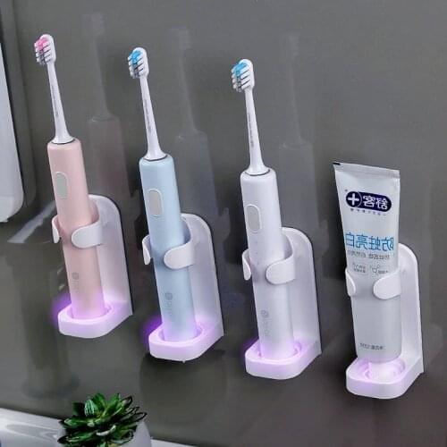 Electric Toothbrush Holder Traceless Stand Rack Bathroom Adapt 90% Electric Toothbrush Holder Wall-Mounted Bathroom Accessories