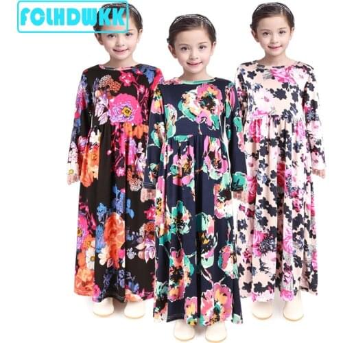 Little Girl long Dress Baby Children Clothing Ankle-Length Kids Dresses for Girls Clothes Wedding Party Gown Vestidos Robe Fille