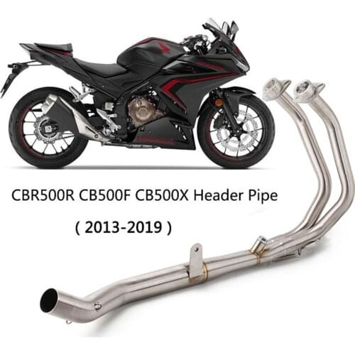 For Honda CBR500 CBR500R CB500 CB500X CB500F Motorcycle Front Pipe Non-destructive installation Exhaust System 2013-2019