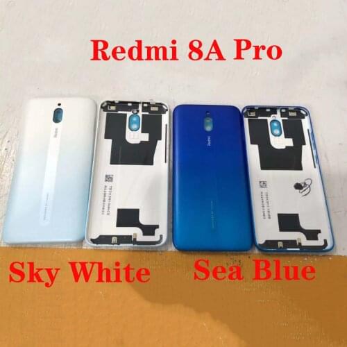 For Xiaomi Redmi 8A Pro Original New Back Cover Battery Door Cover Housing Replacement with Glass lens Part