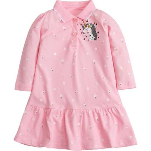 Quality Cotton Baby Girl Clothes 2021 Princes Long Dresses Childrens Clothing Kids Autumn Casual Sports Flowers Dress for Girls