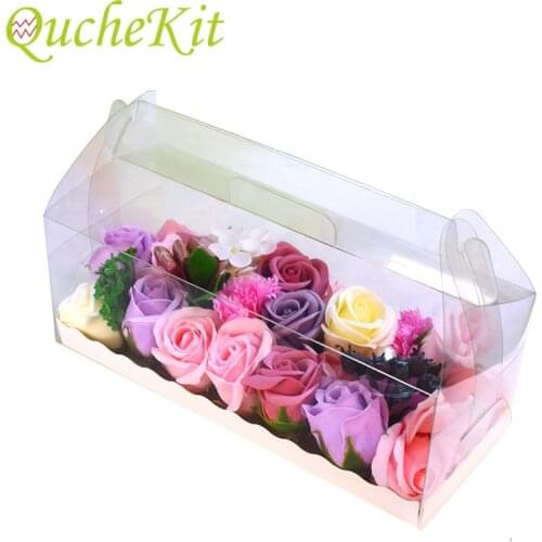 5pcs PET Cake Box Wedding Favor Gift Boxes Cookies Chocolate Candy Bag Dessert Cake Display Holder Box Party Packaging Supplies