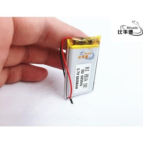Li-po 10pcs [SD] 3.7V,880mAH,[603046] Polymer lithium ion / Li-ion battery for TOY,POWER BANK,GPS,mp3,mp4,cell phone,speaker