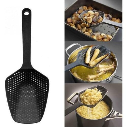 Soup Filter Cooking Shovels Vegetable Strainer Scoop Nylon Spoon Large Colander High Temperature Resistant Filter Kitchen Tools