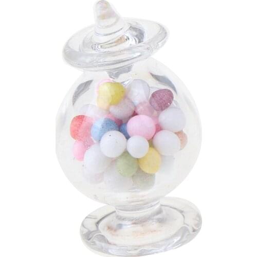 Cute Mini Candy Bottles Dollhouse Kitchen Accessories 1:12 Dollhouse Miniature