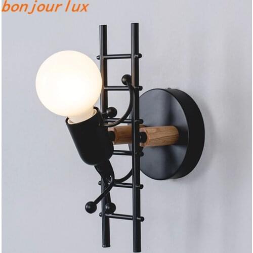 Nordic wall lights creative personality small child climb stair wall lamp aisle corridor childrens room bedside lamp bedroom