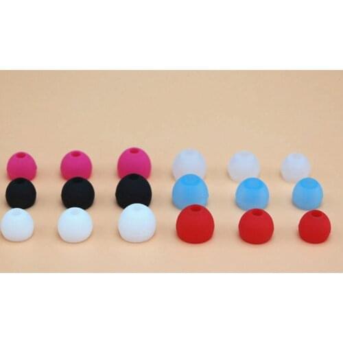 Aipinchun 6Pairs 3.8mm Silicone Bullet Earbuds Eartips Earplugs Cushion Replacement Ear Covers Tips Buds For in-ear Earphone