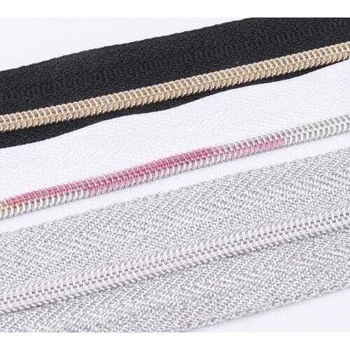 Nylon Tape Zip Coil No 3# Colorful Zipper Tape Code DIY Zip for Bag Kit Rainbow Zippers Tailor