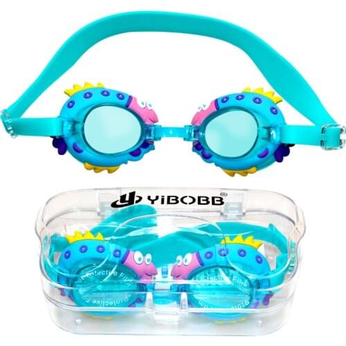 Children Swimming Goggles Teenagers HD Silica Cute Cartoon Waterproof Anti-fog Adjustable Belt Girls/boys Swimming Glasses Kids