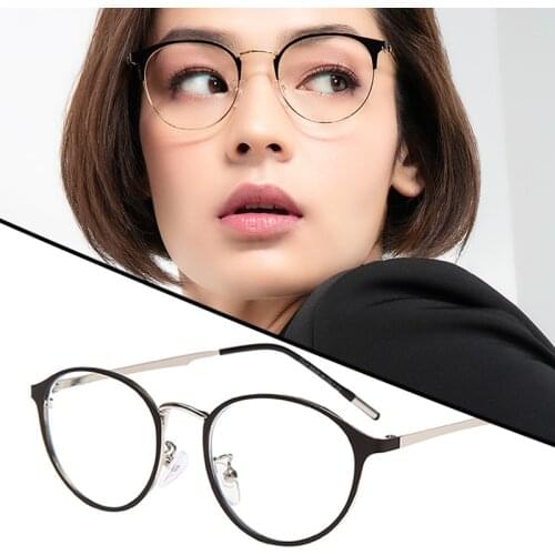 Blue Light Blocking Glasses Anti Eye Strain Fashion Metal Frame Glasses For Reading Play Computer FS99