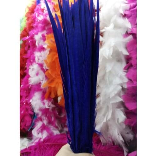 Wholesale perfect 500pcs high quality natural female Pheasant feathers 16-18inch/40-45cm Decorative diy pure sapphire