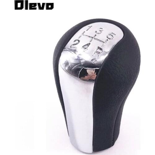 Chromed PU Leather 5 Speed MT Gear Shift Knob for TOYOTA Corolla Verso RAV4 Yaris 92-09 Car Gear Shifter Lever Stick Head Ball