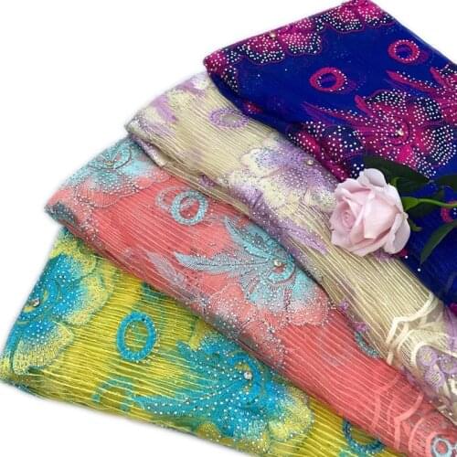 Shidao New Beautiful Shiny Diamond Net Embroidery Lace Fabric Tulle Womens Clothing Or Lace Cloth