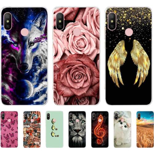 Silicone case For xiaomi MI A2 LITE Case Protection Soft tpu Back Cover Phone Cases For Xiomi MI A2 LITE bumper Coque Cat