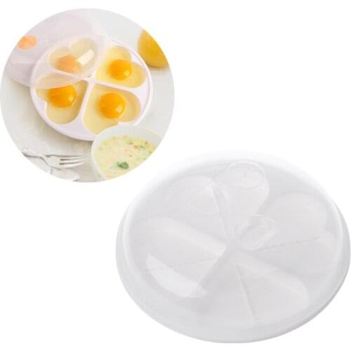 Microwave Egg Cooker Love Heart Shaped Mold Boiler Dish Kitchen Cooking Tool